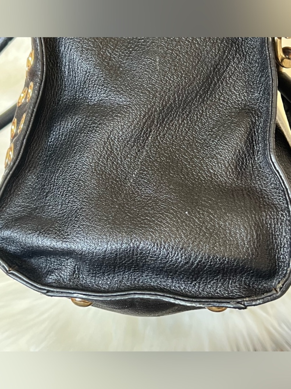Michael Kors Hamilton Large Gold Tone Grommet Tote - Picture 11 of 16